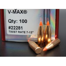 Hornady V-Max Bullets 22 Caliber (224 Diameter) 60 Grain Flat Base 100 шт