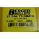 Berger Target Bullets 22 Caliber (224 Diameter) 75 Grain VLD Hollow Point Boat Tail Box of 100
