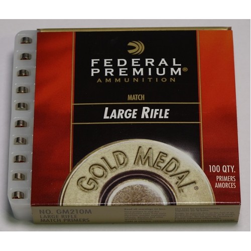 Большой винтовочный капсюль Federal Premium Gold Medal Large Rifle Match Pr...