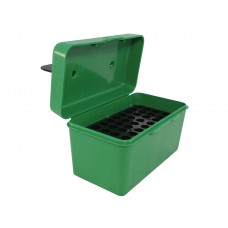 MTM Deluxe Flip-Top Ammo Box with Handle 270 Winchester, 30-06 Springfield, 8x57mm Mauser 50-Round Plastic Green