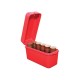 MTM Flip-Top Shotshell Box 12 Gauge 2-3/4", 3" 10-Round Plastic Red 12 калибр